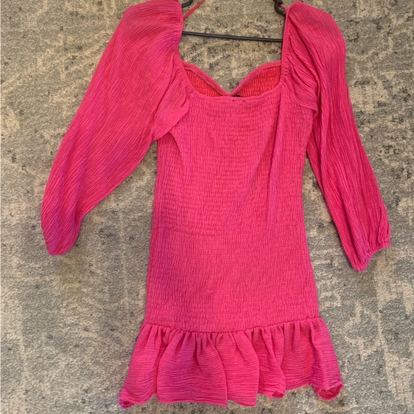 VICI Lou Smoked Mini Dress - Fushia - Picture 5 of 5